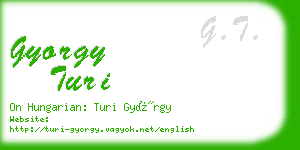 gyorgy turi business card